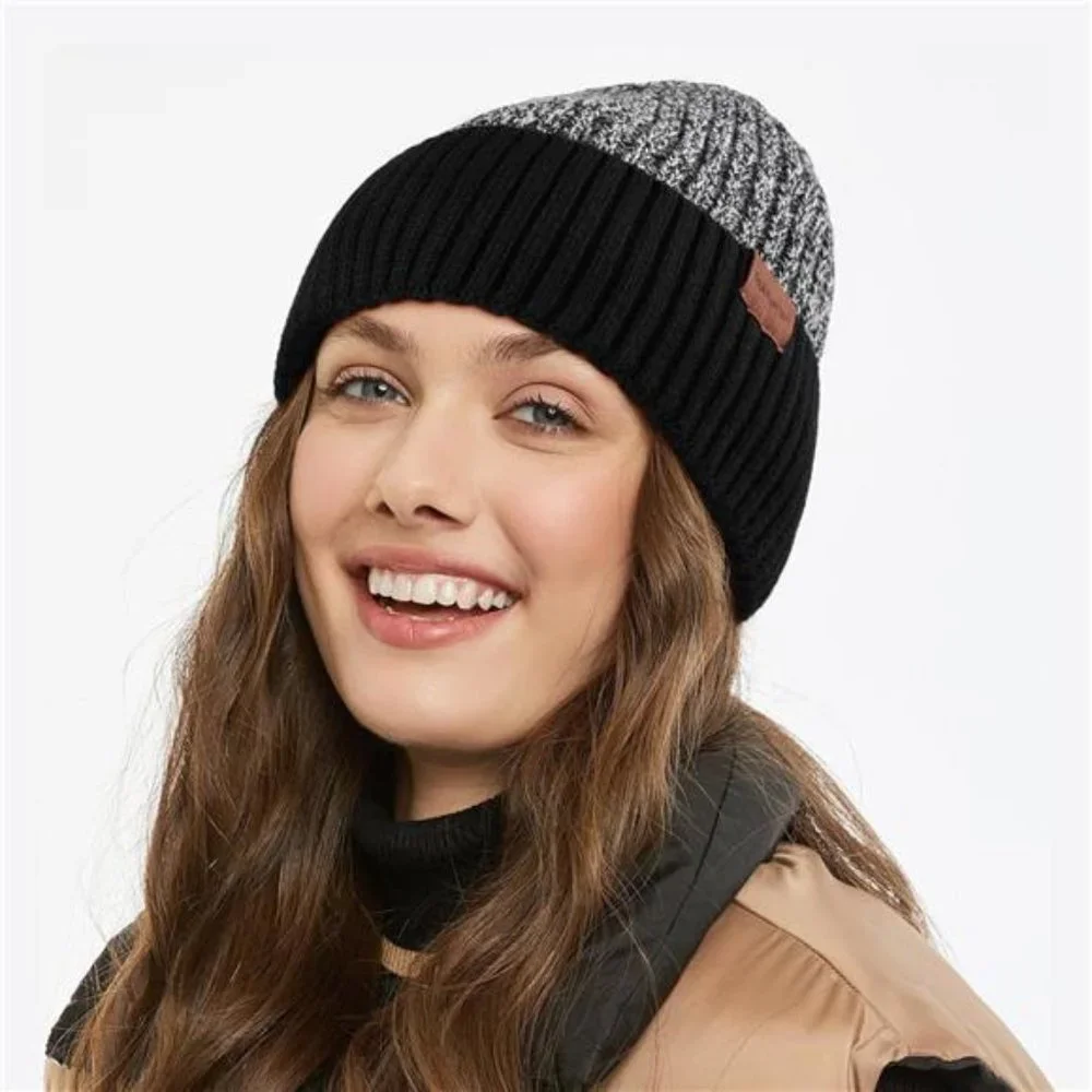 Winter Beanie Hat for Men: Warm Thick Knit Beanie Winter Thermal Skull Cap with
